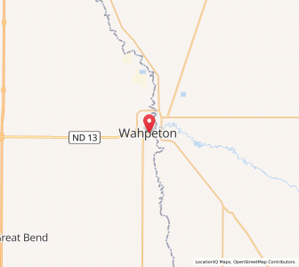 Map of Wahpeton, North Dakota