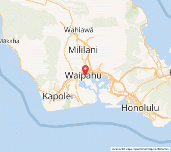 Map of Waipahu, Hawaii