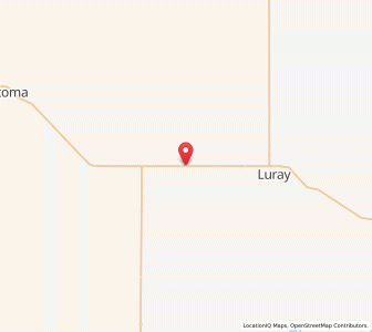 Map of Waldo, Kansas