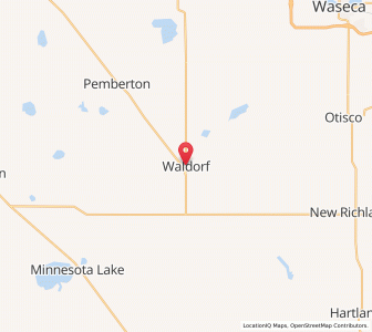 Map of Waldorf, Minnesota