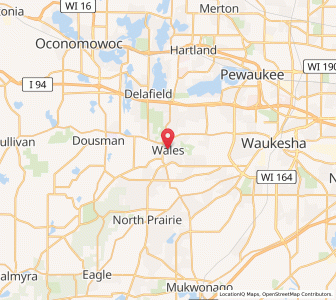Map of Wales, Wisconsin
