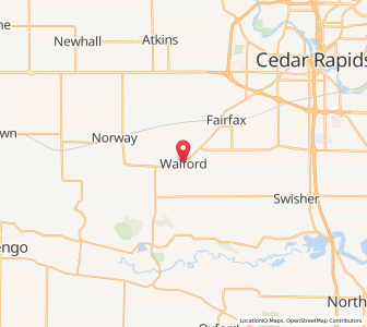 Map of Walford, Iowa