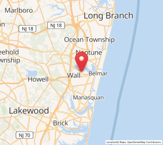 Map of Wall Township, New Jersey