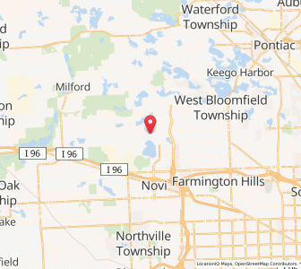 Map of Walled Lake, Michigan