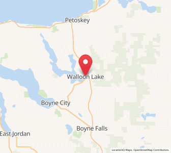 Map of Walloon Lake, Michigan