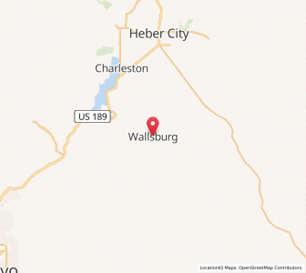 Map of Wallsburg, Utah