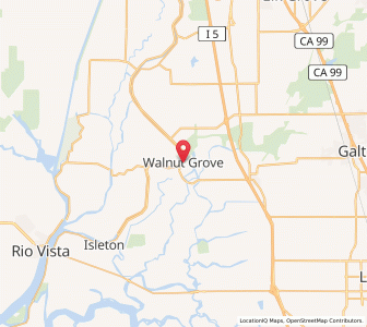 Map of Walnut Grove, California