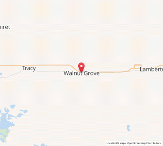 Map of Walnut Grove, Minnesota