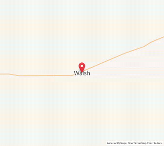 Map of Walsh, Colorado