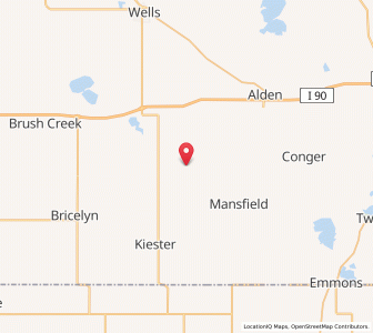 Map of Walters, Minnesota