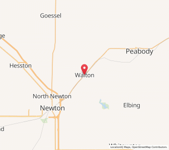 Map of Walton, Kansas