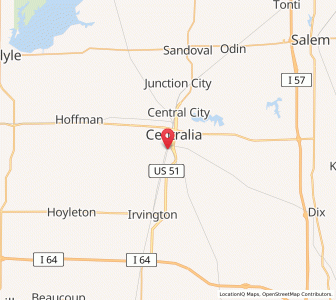 Map of Wamac, Illinois