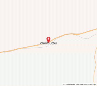 Map of Wamsutter, Wyoming
