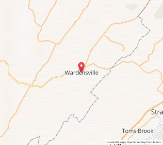 Map of Wardensville, West Virginia
