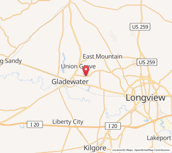 Map of Warren City , Texas