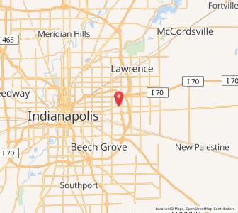 Map of Warren Park, Indiana