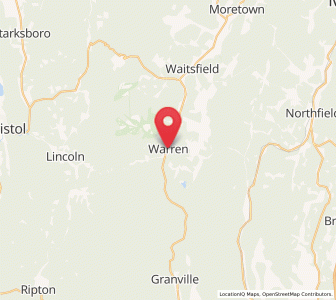 Map of Warren, Vermont