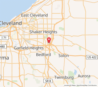 Map of Warrensville Heights, Ohio