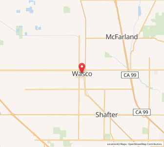 Map of Wasco, California