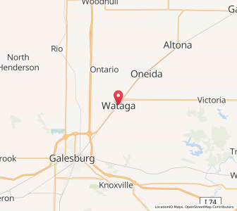 Map of Wataga, Illinois