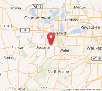 Map of Waterville, Wisconsin