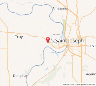 Map of Wathena, Kansas