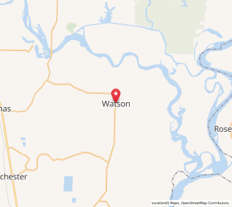 Map of Watson, Arkansas