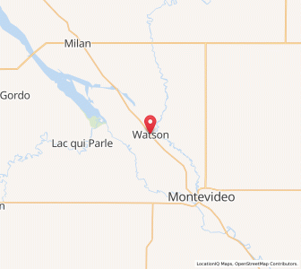 Map of Watson, Minnesota