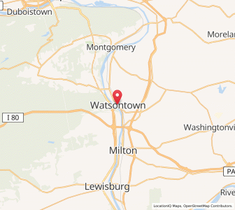 Map of Watsontown, Pennsylvania