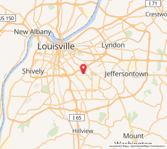 Map of Watterson Park, Kentucky