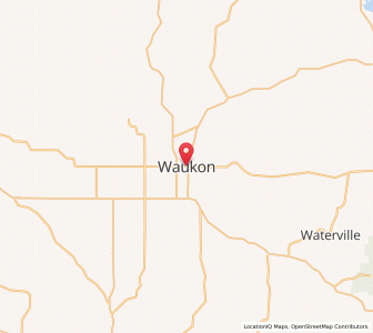 Map of Waukon, Iowa