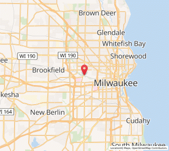 Map of Wauwatosa, Wisconsin