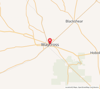 Map of Waycross, Georgia