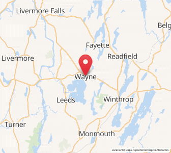 Map of Wayne, Maine