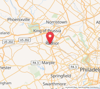 Map of Wayne, Pennsylvania