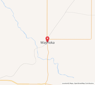 Map of Waynoka, Oklahoma