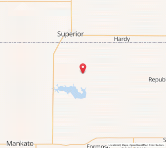 Map of Webber, Kansas