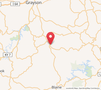 Map of Webbville, Kentucky