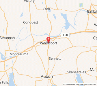 Map of Weedsport, New York