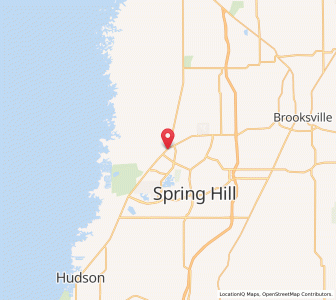 Map of Weeki Wachee, Florida