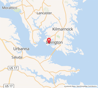 Map of Weems, Virginia