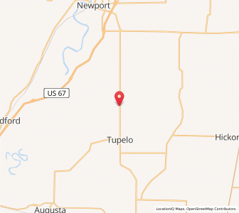 Map of Weldon, Arkansas