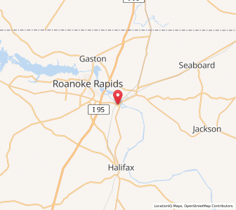 Map of Weldon, North Carolina