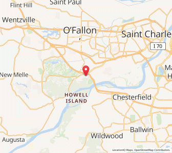 Map of Weldon Spring Heights, Missouri