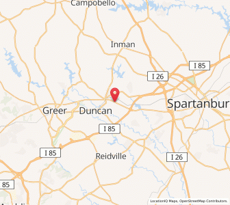 Map of Wellford, South Carolina