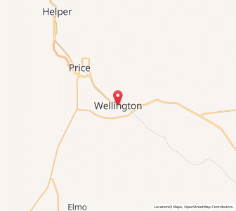Map of Wellington, Utah