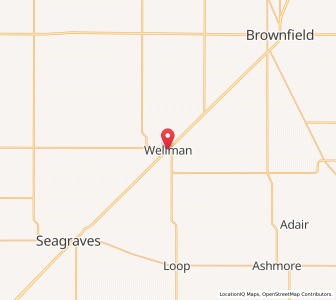 Map of Wellman, Texas