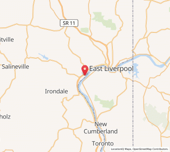 Map of Wellsville, Ohio