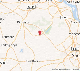 Map of Wellsville, Pennsylvania