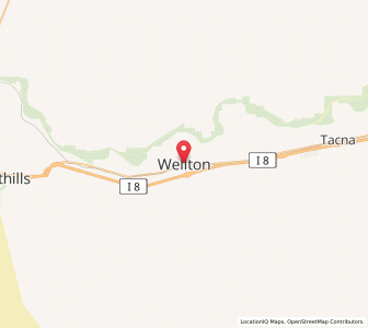Map of Wellton, Arizona